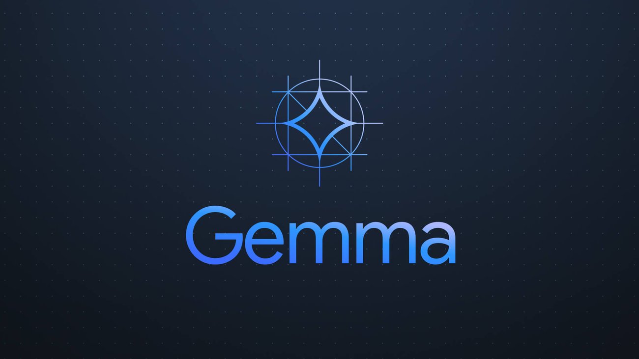 Blue Gemma logo on a dark background, representing the Gemma 4 local AI model