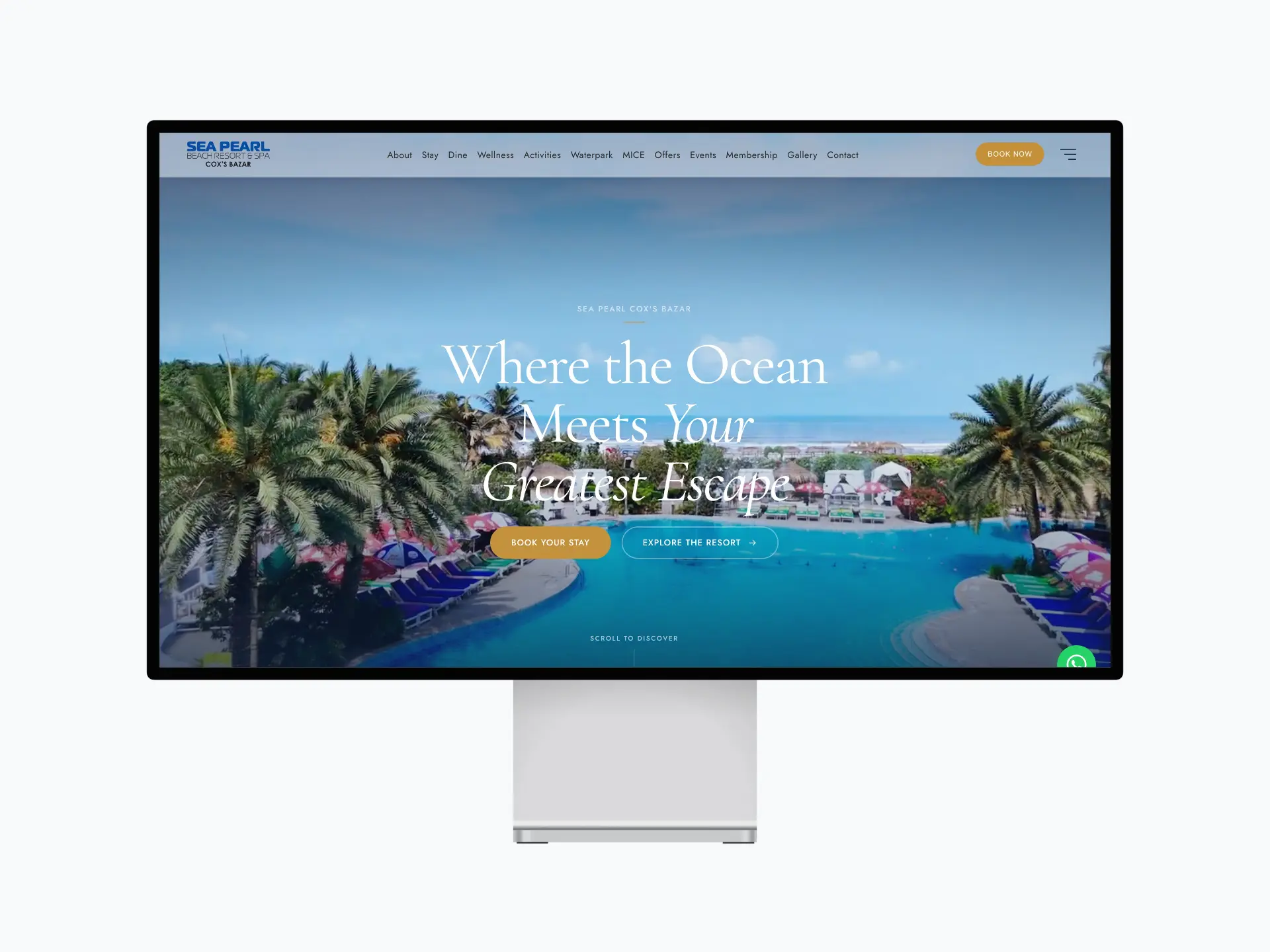 Sea Pearl Beach Resort & Spa Website Design and Development
